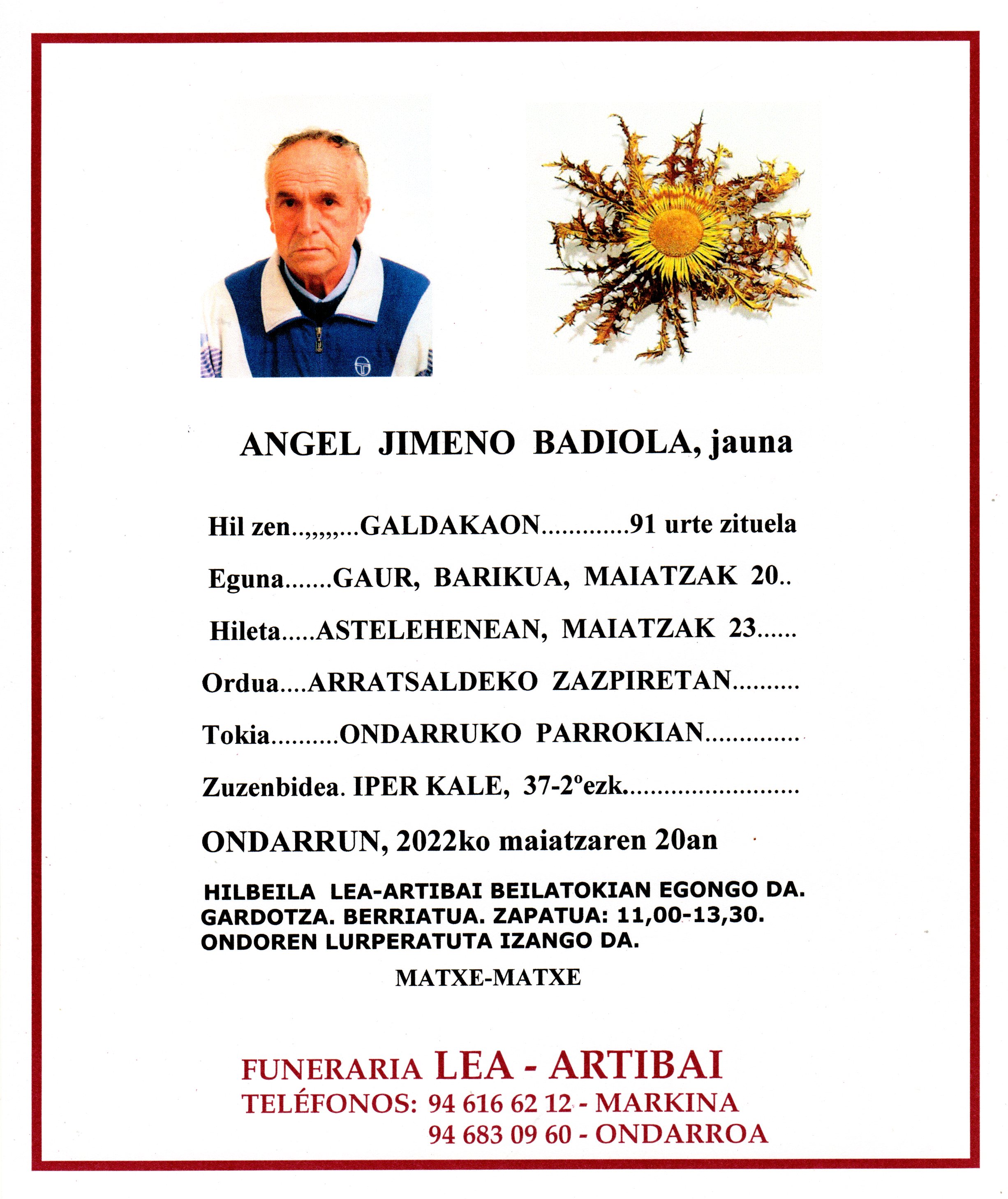 Angel Jimeno Badiola