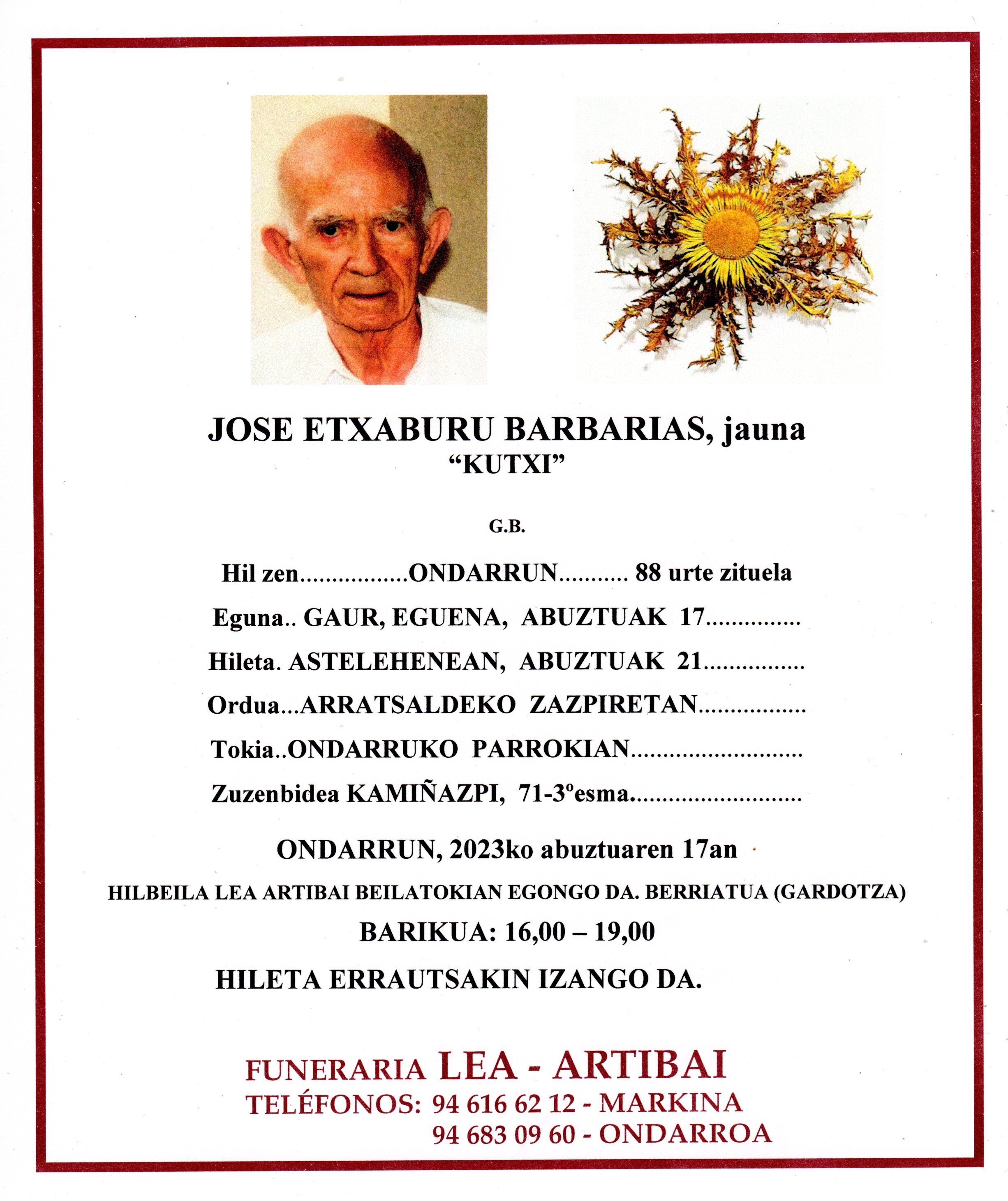 Jose Etxaburu Barbarias