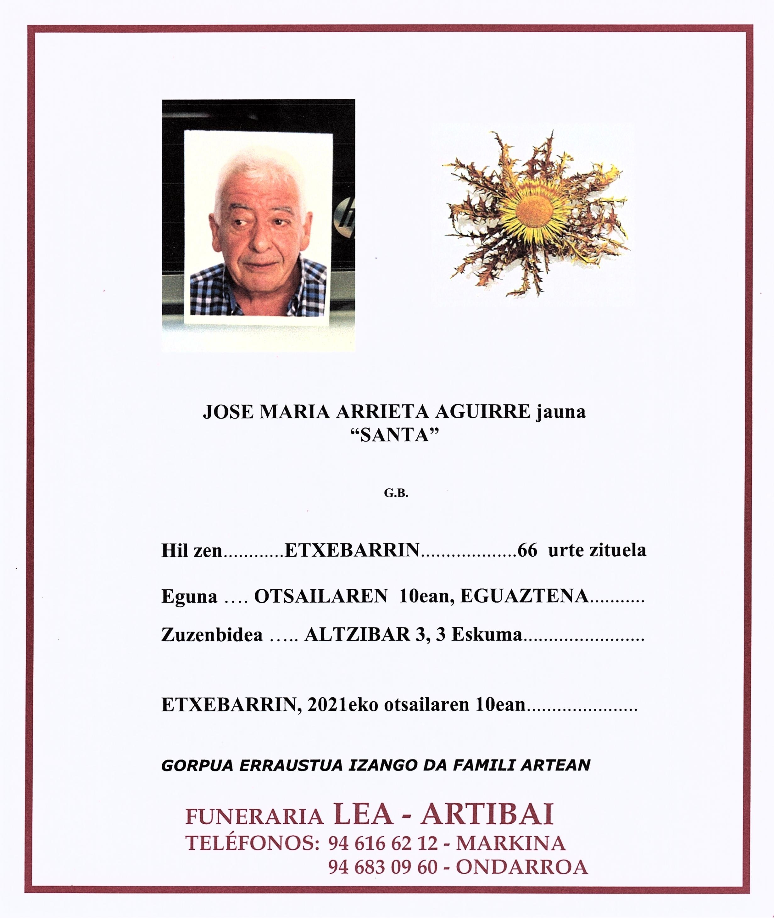 Jose Maria Arrieta