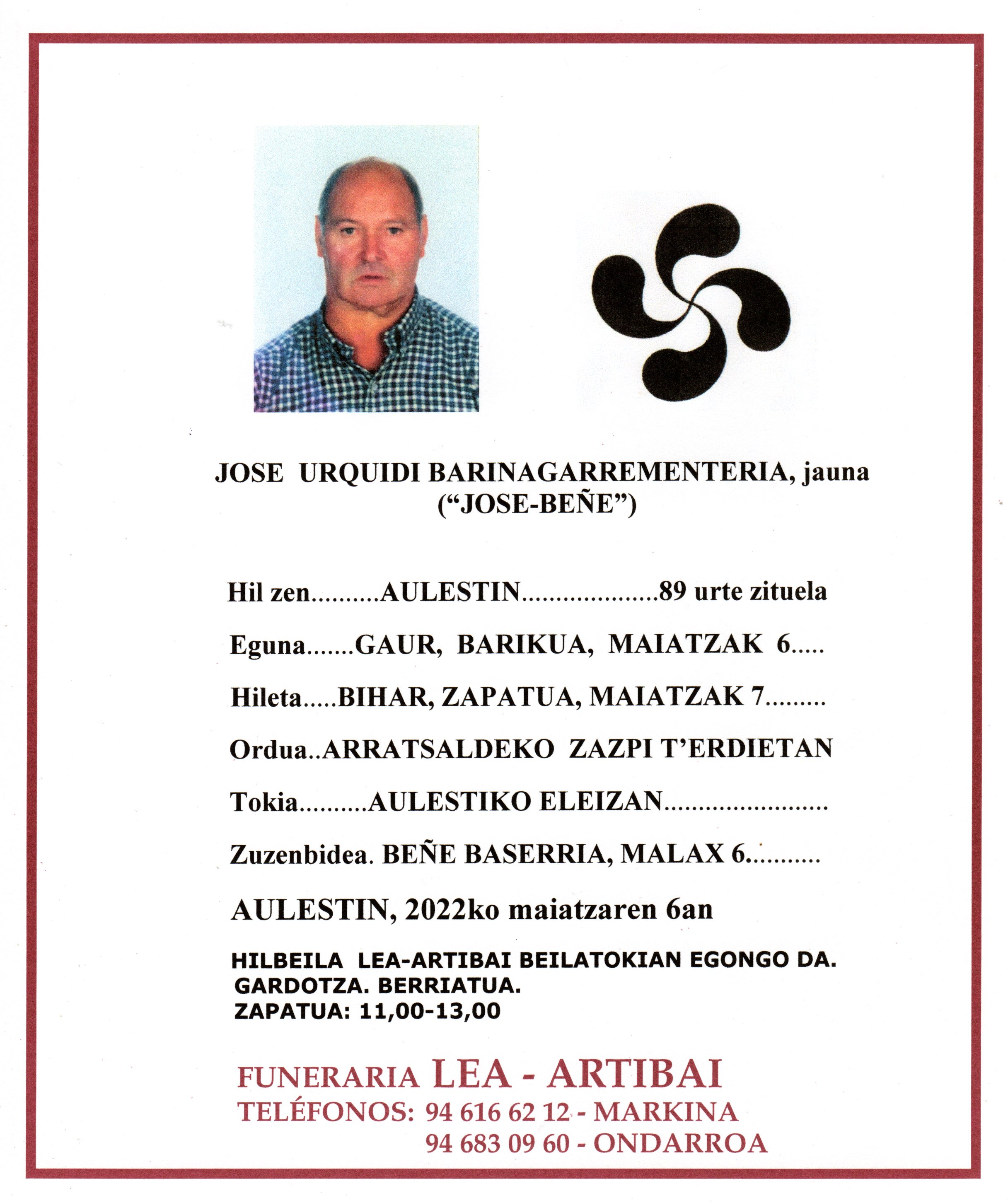 Jose Urquidi Barinagarrementeria