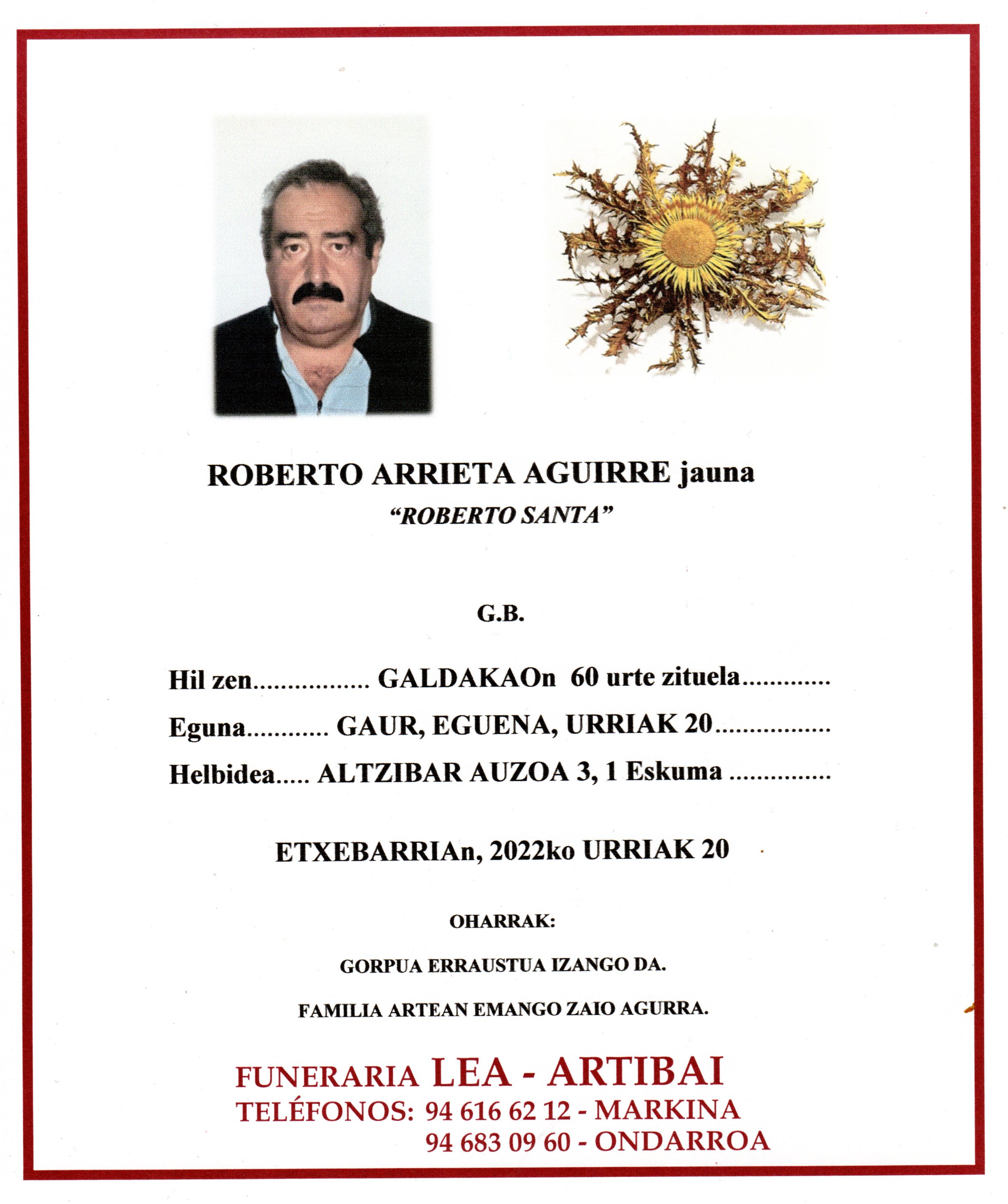 Roberto Arrieta Aguirre