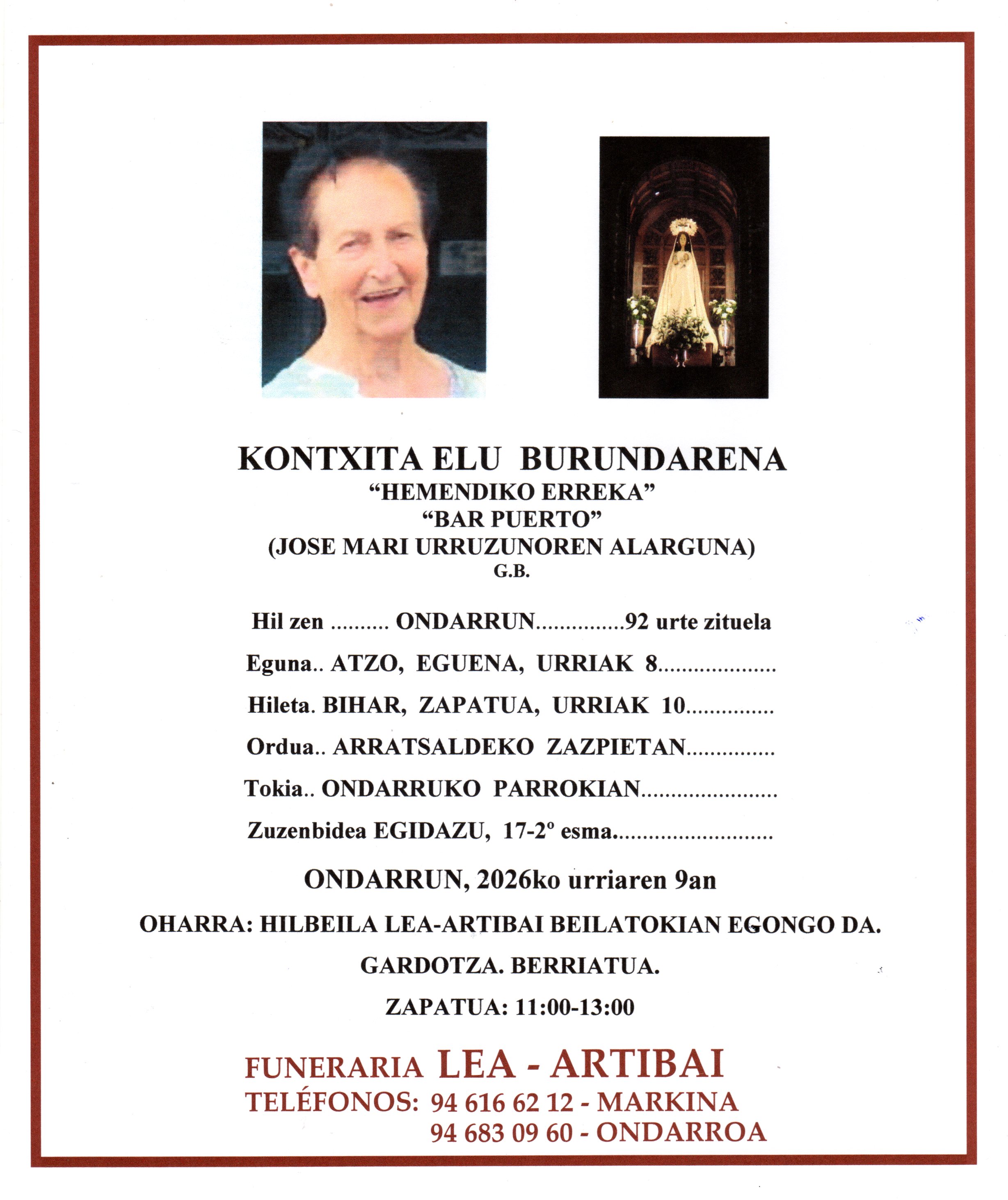 kontxita Elu Burundarena